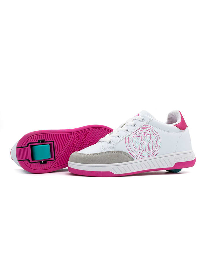 Breezy Rollers Sneakers mit Rollen in Weiß/ Pink günstig kaufen