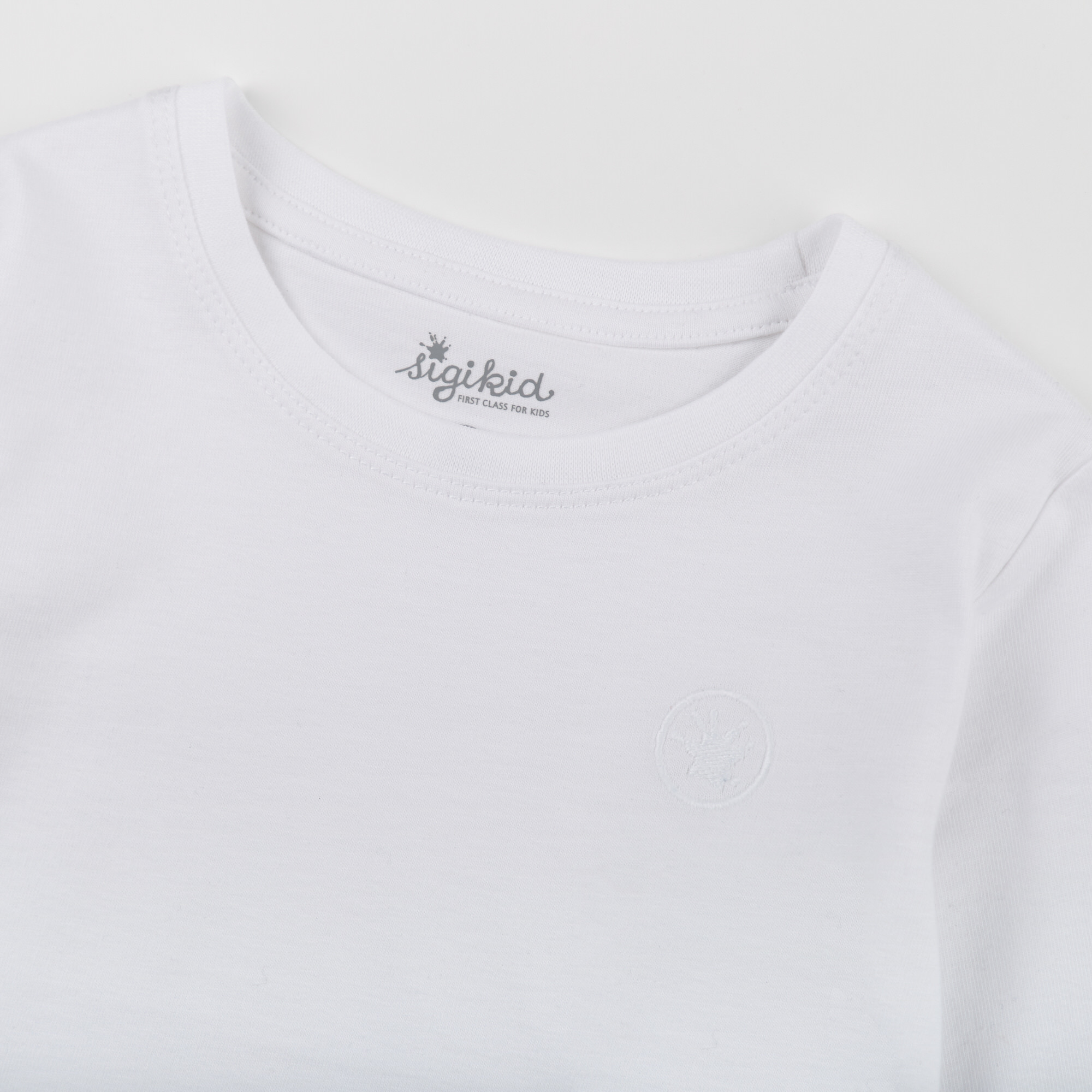 Kinder Langarmshirt im 2er Pack, weiß