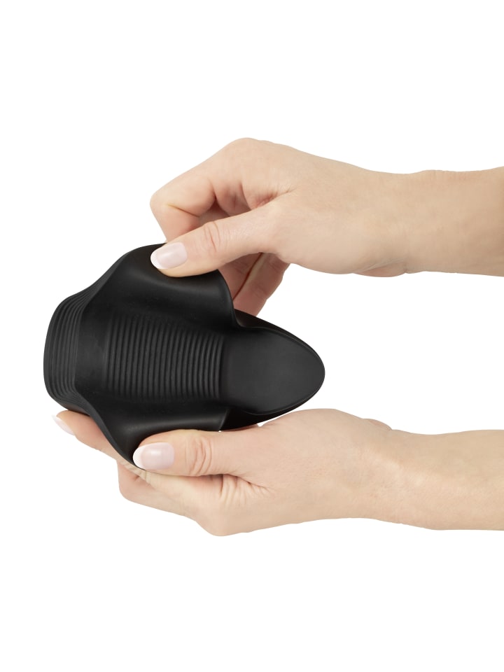 Rebel Masturbator Vibrating Glans Masturbator in schwarz günstig kaufen 13 cm