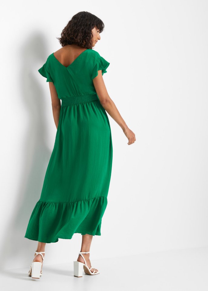 Satin-Maxikleid