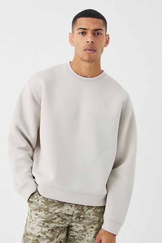 Kastiges Oversize Scuba-Sweatshirt