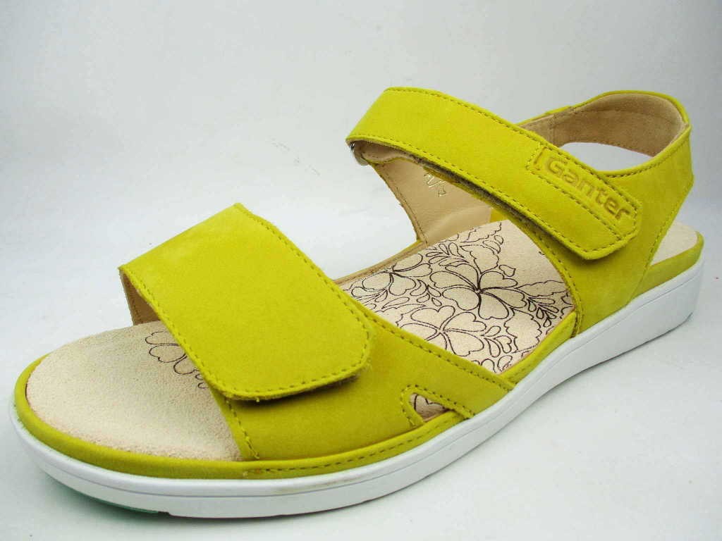 GANTER Komfort Sandalen gelb