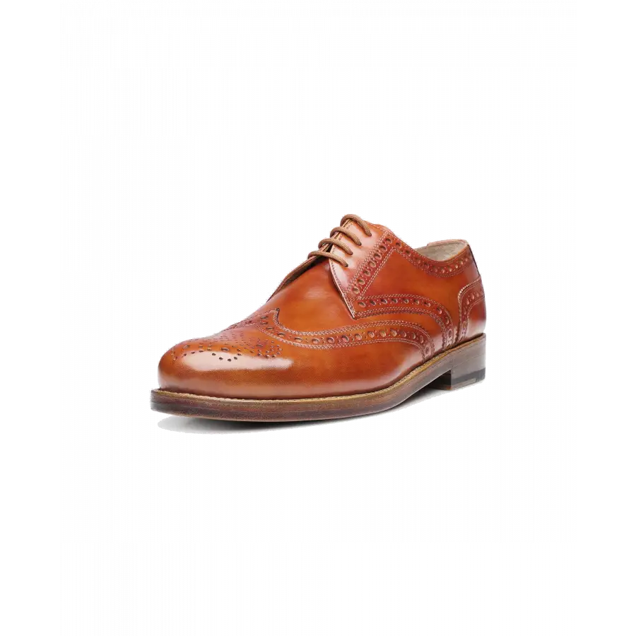 Heinrich Dinkelacker - Businessschuhe Derby ZÜRICH FULL-BROGUE AC Kalbsleder - beige