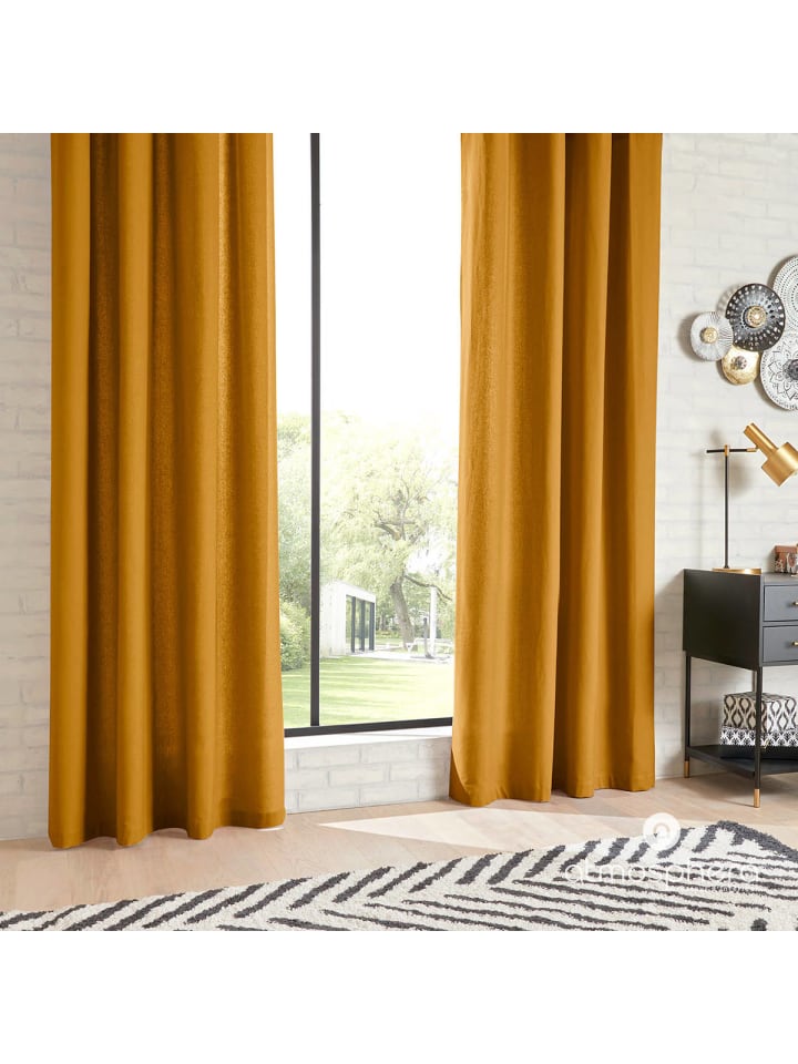 Atmosphera Créateur d'intérieur Vorhang in gelb günstig kaufen
