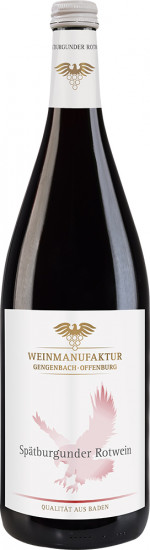 2020 Spätburgunder Rotwein halbtrocken 1,0 L - Weinmanufaktur Gengenbach