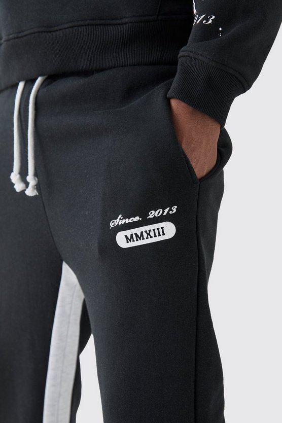 Slim-Fit Homme Jogginghose mit Farbspritzern