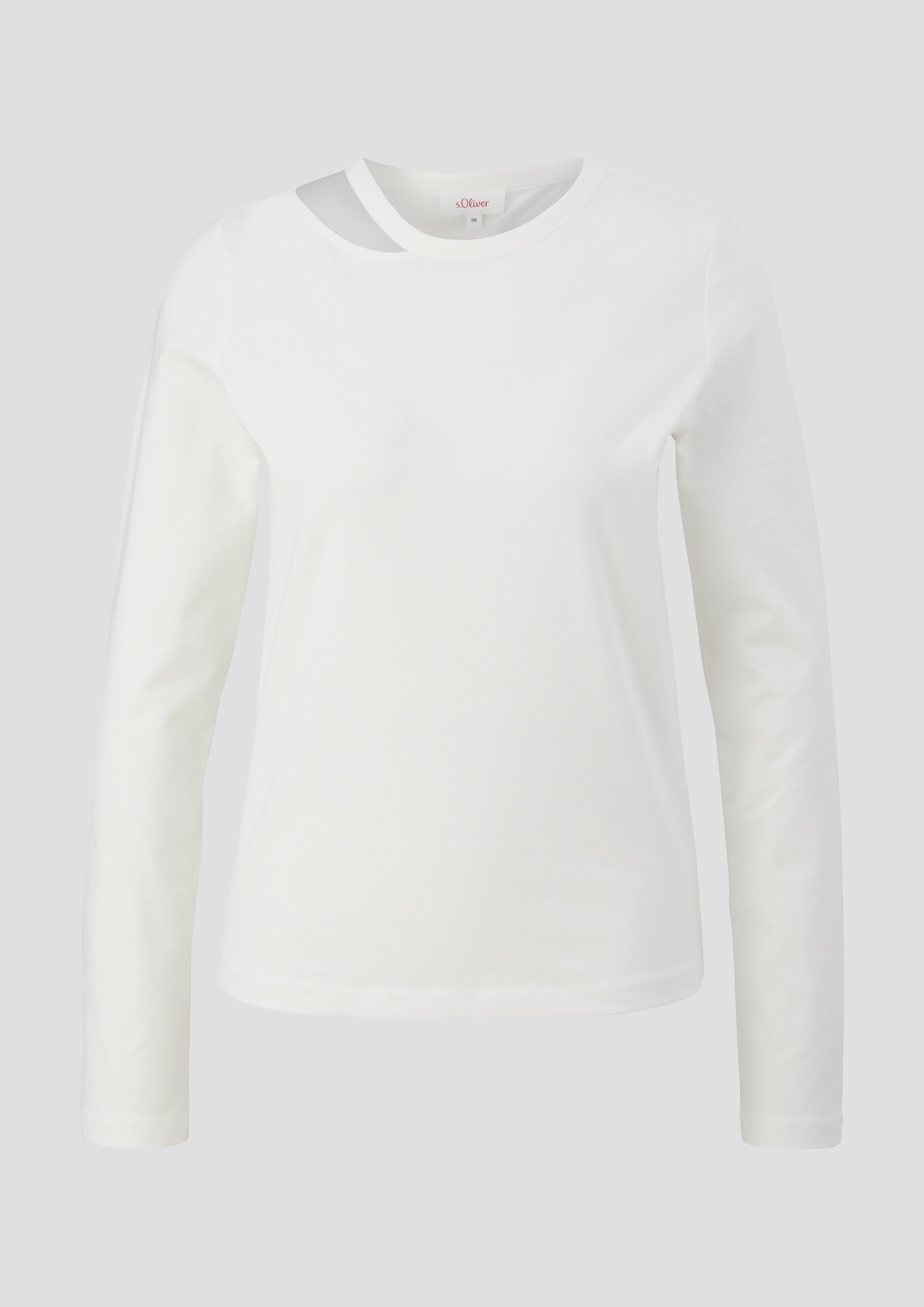 Langarmshirt mit Cut-out-Detail  2152051-0210