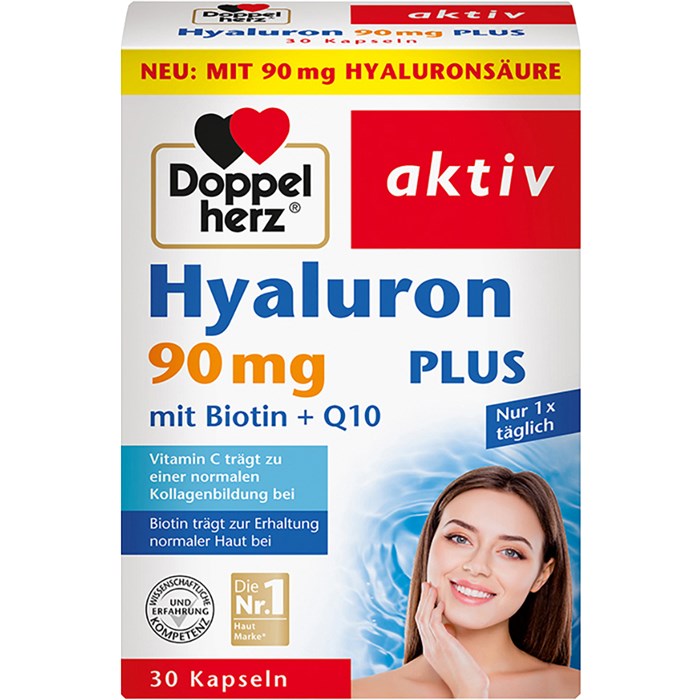 Hyaluron 90 mg Plus mit Biotin + Q10