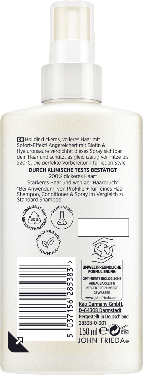 Kräftigendes Spray PROfiller+, 150 ml