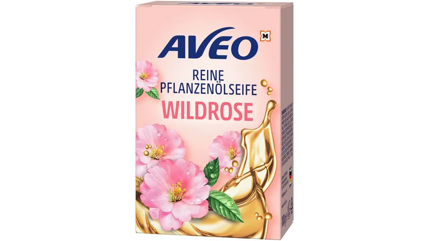 AVEO Reine Pflanzenölseife Wildrose 100 g