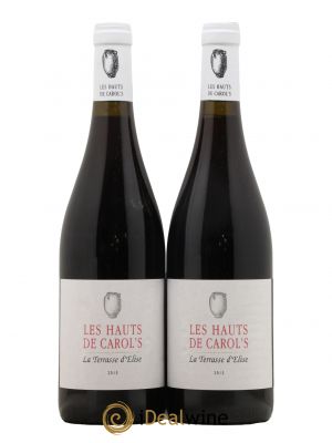 IGP Pays d'Hérault (Vin de Pays de l'Hérault) Les Hauts de Carol's Terrasse d'Elise (Domaine de la)  2015 - Lot de 2 Bouteilles