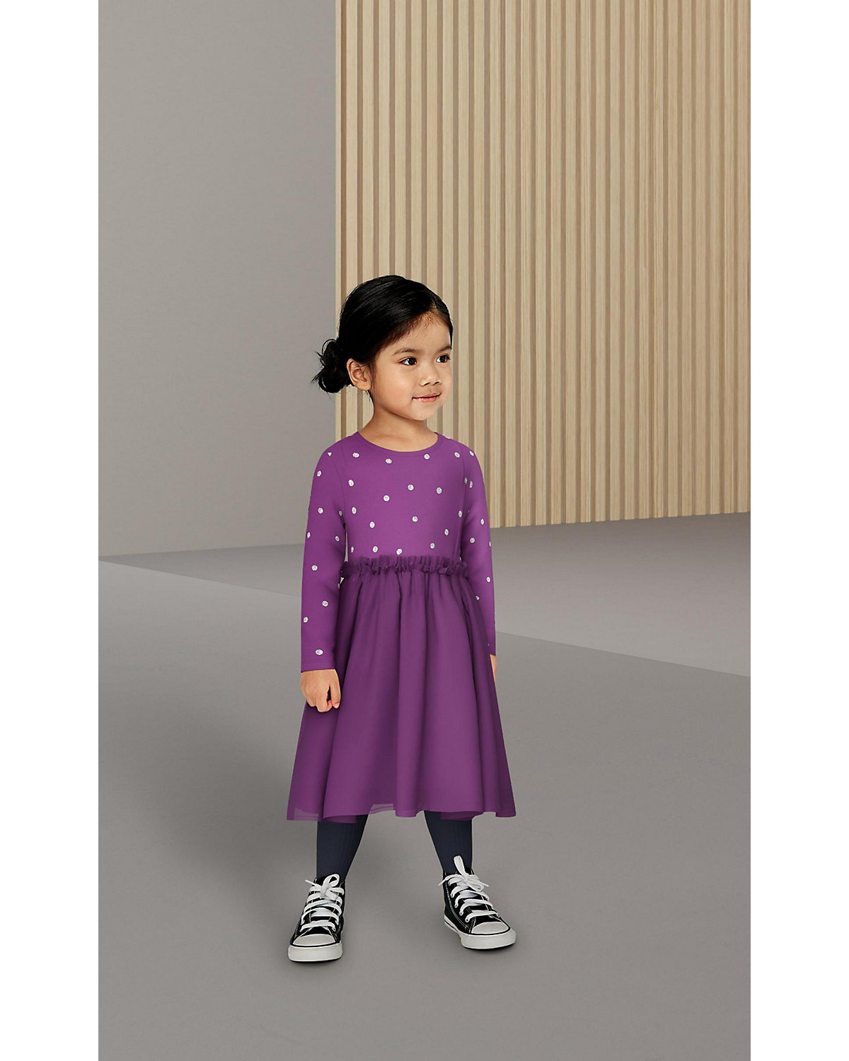 Kinder Jerseykleid NMFOFELIA