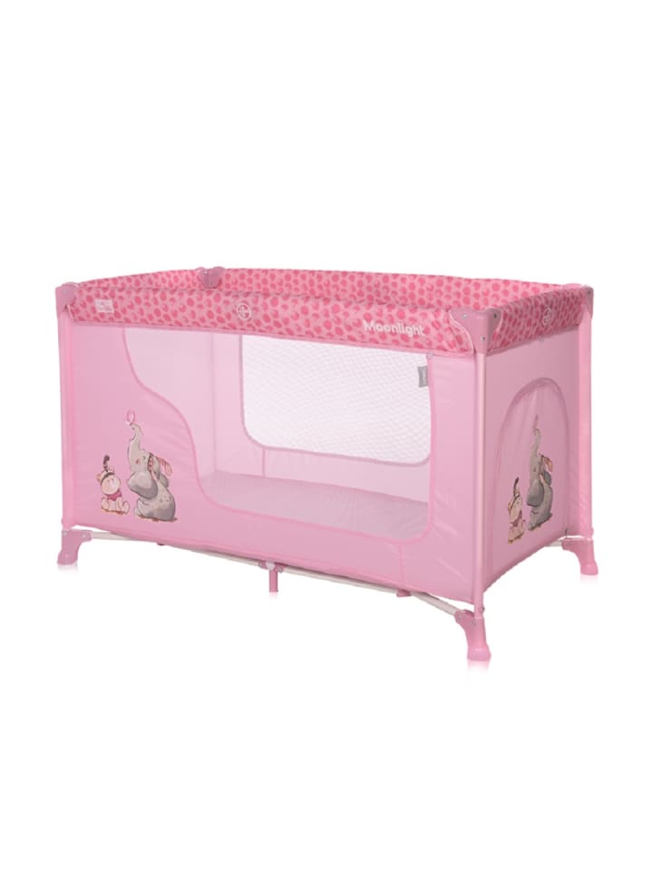 Lorelli Baby Reisebett und Laufstall Moonlight in rosa günstig kaufen 60x120 cm
