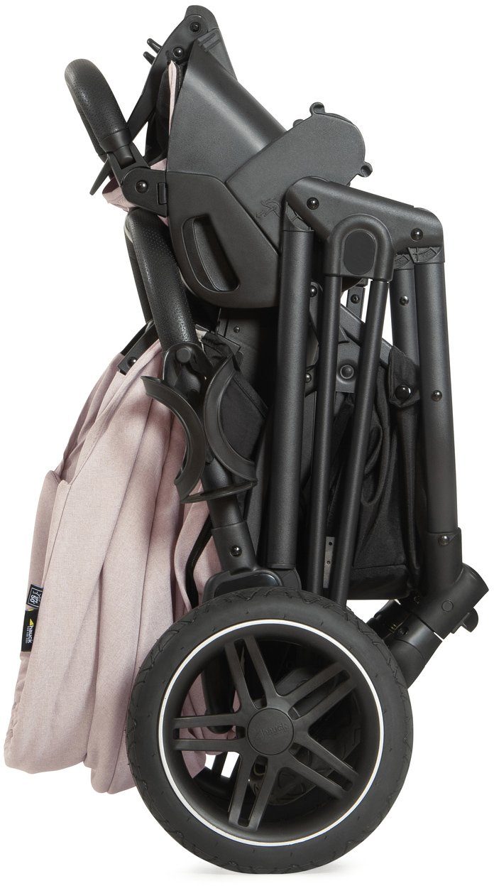 Hauck Kombi-Kinderwagen Vision X, black/beige, (3-tlg), mit Babywanne und Sportwagenaufsatz