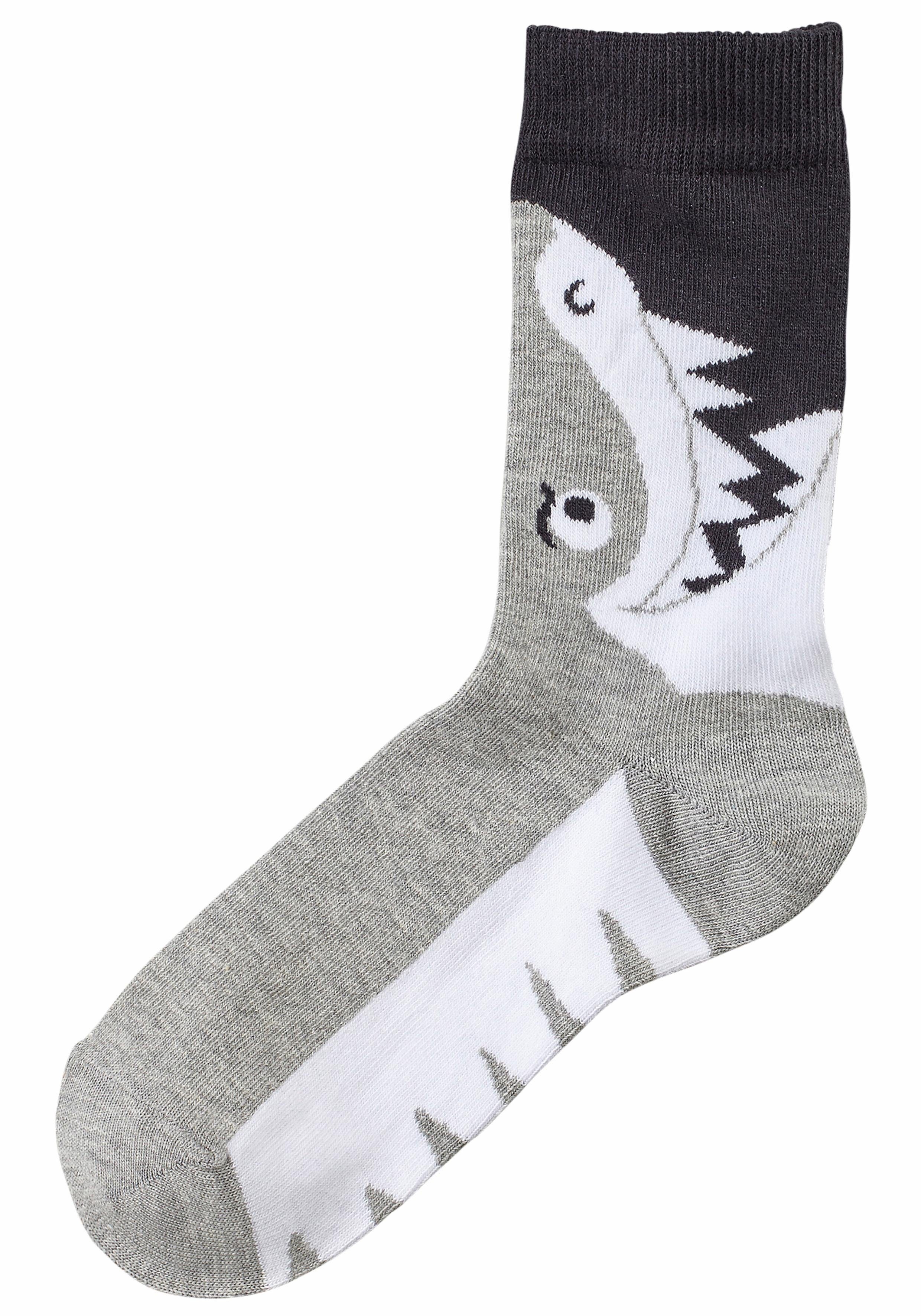 Socken (5-Paar) mit Tiermotiven