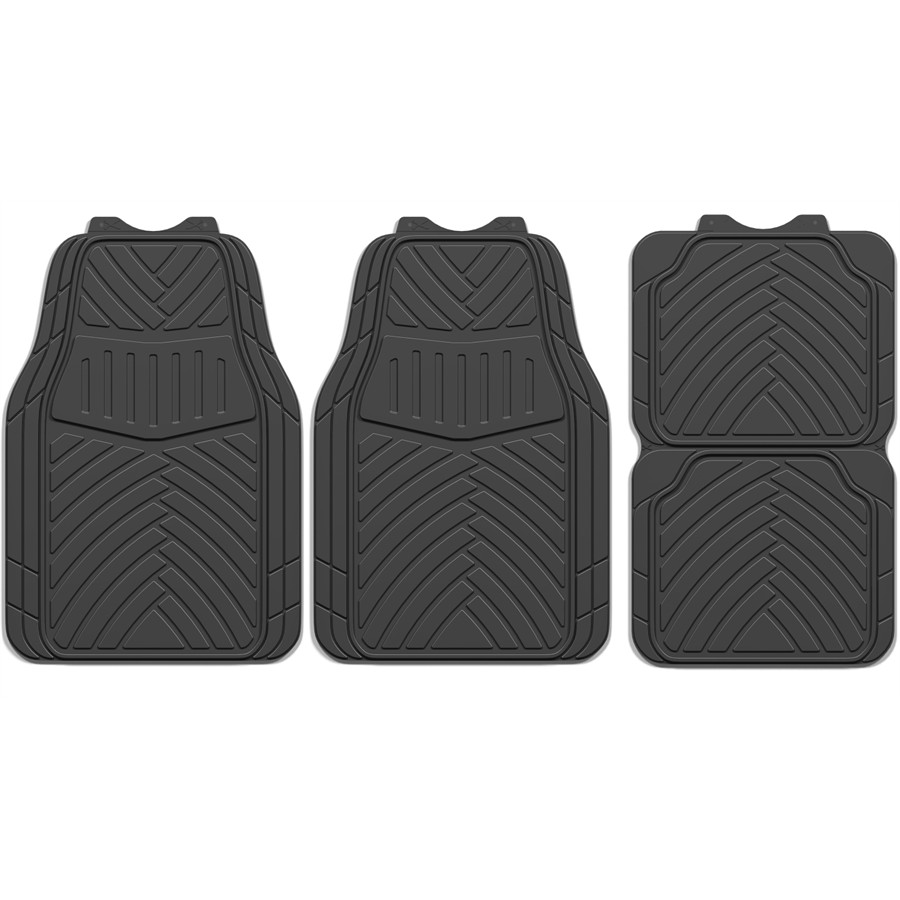 Gummifußmatten aus PVC von Norauto, universell geeignet, schwarz, 4 Stück - ATU