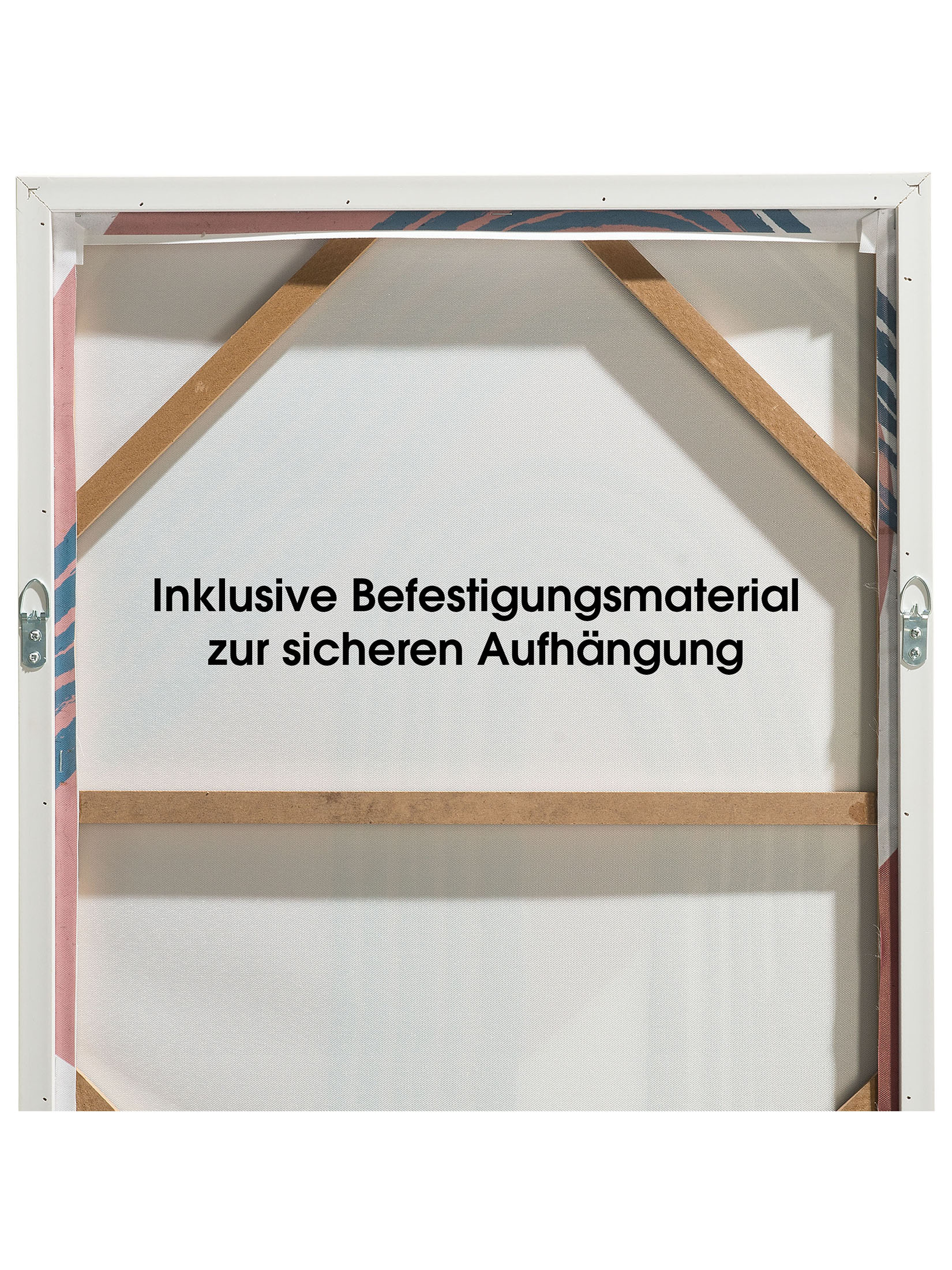 Blue Lines Leinwand-Druck-gerahmt, Multicolor