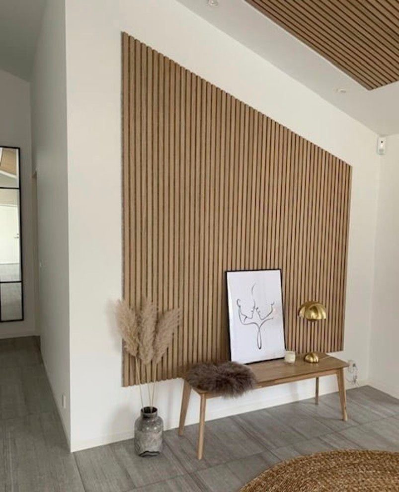 Vereg Schallschutzpaneel Echt Holzfurnier in 3D Optik, BxL: 60x240 cm, (1-tlg) echt Holzfurnier