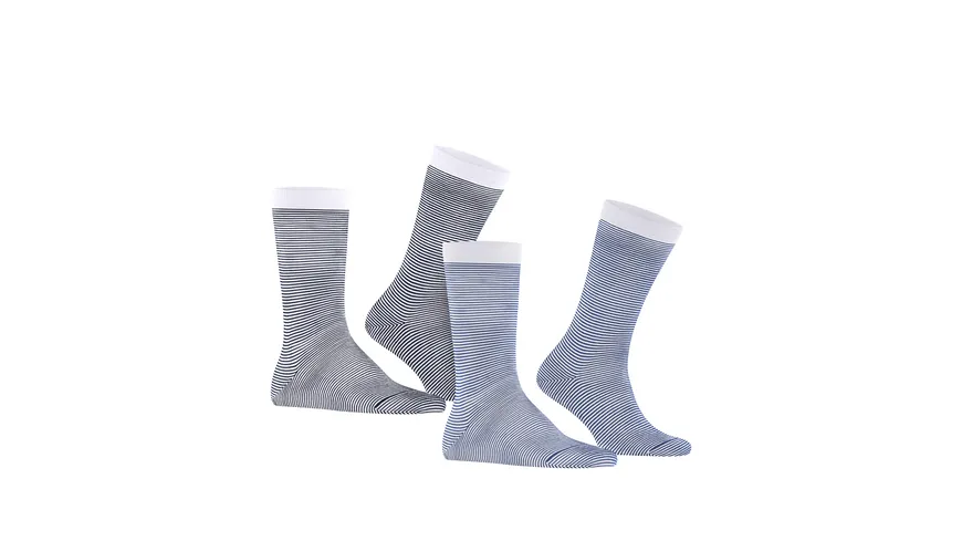 ESPRIT Herren Socken Allover Stripe 2er Pack grün