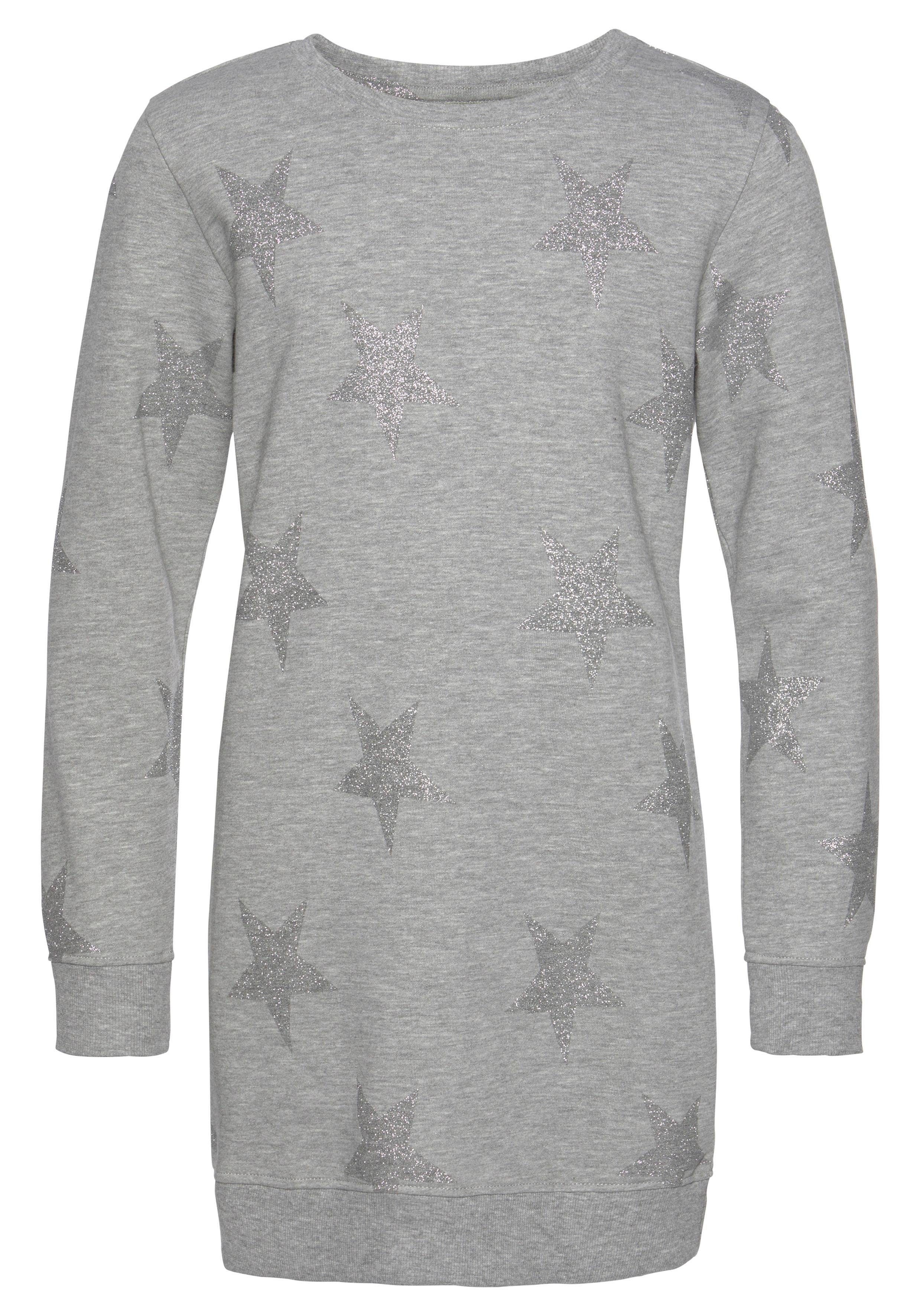 KIDSWORLD Sweatkleid mit Glitzerdruck