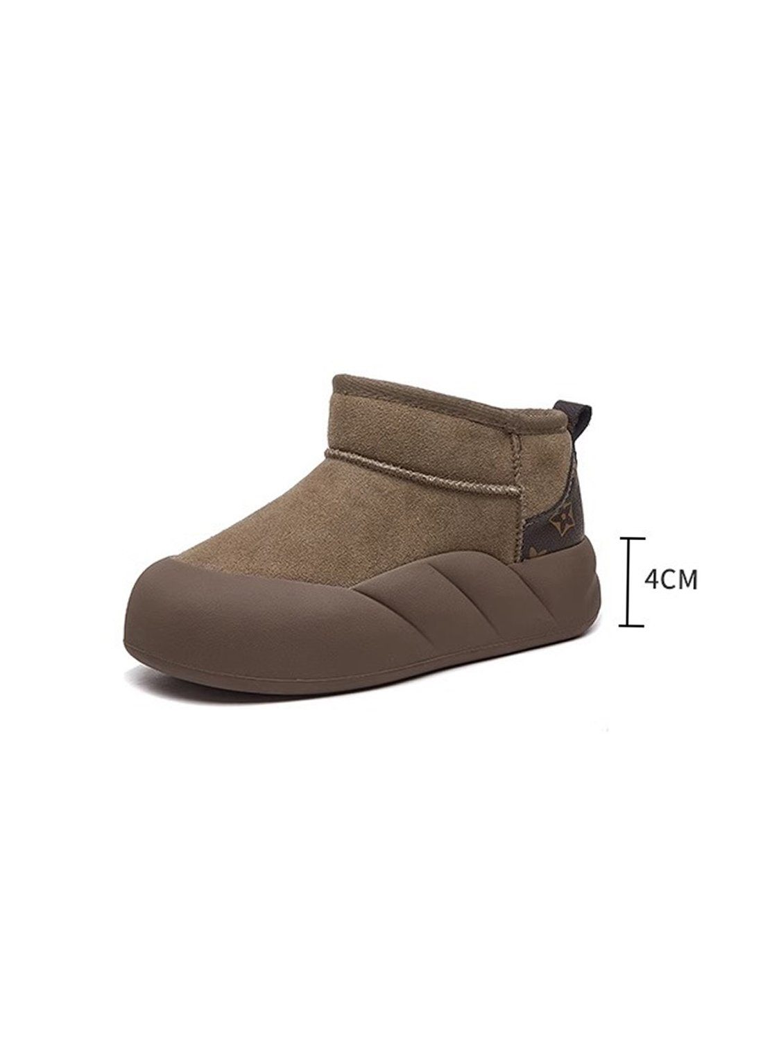 aikidio Hufglocken Schneestiefel mit dicker Sohle, rutschfeste, warme Baumwollschuhe