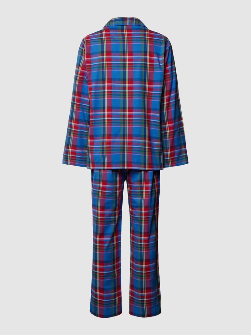 Pyjama mit Tartan-Karo in rot