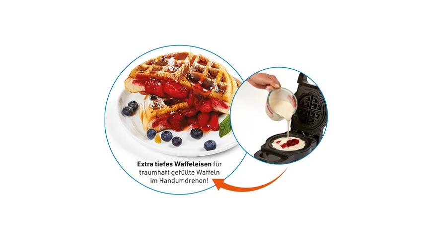 Power XL Waffle Star 18cm schwarz