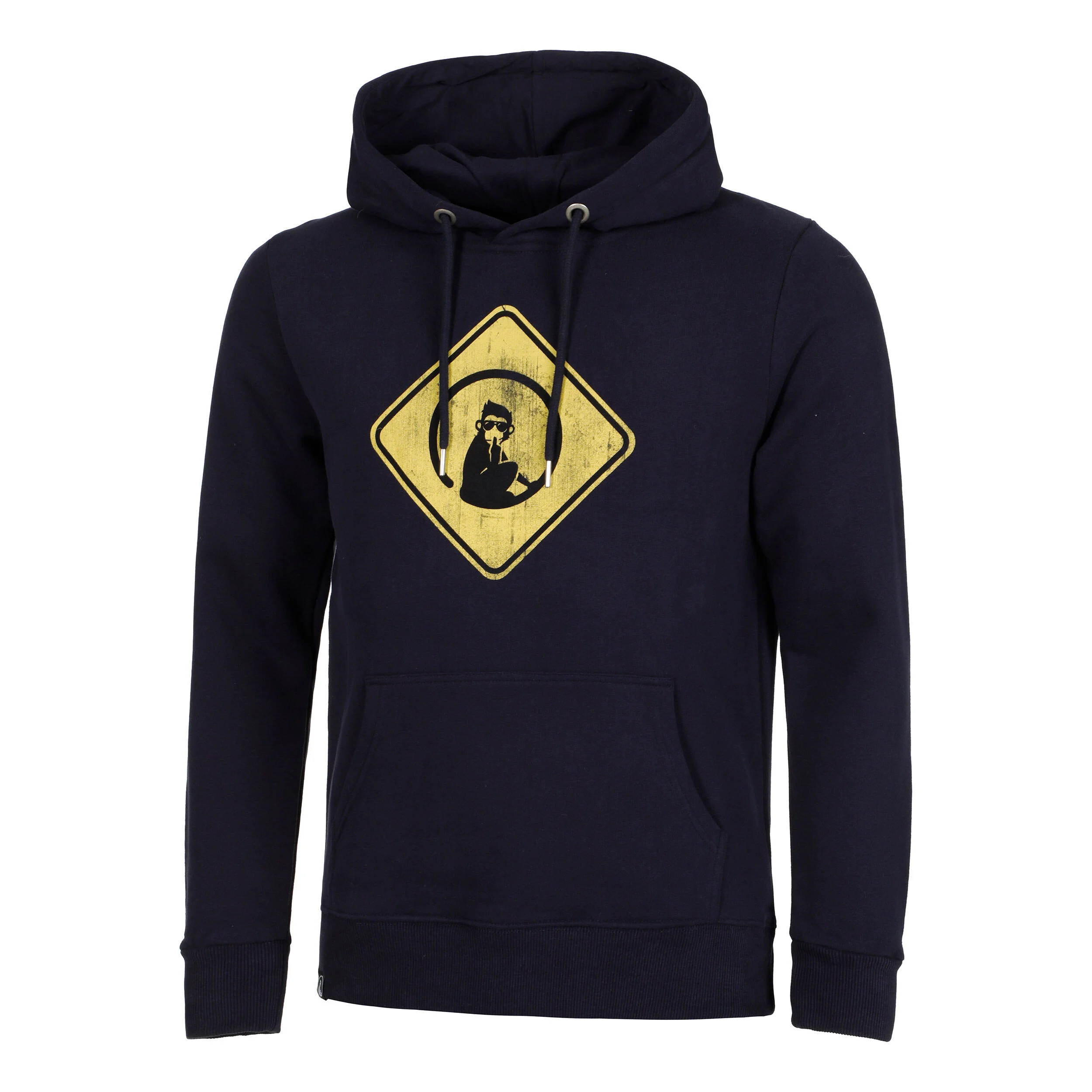 Australia Road Sign Hoody Herren - Dunkelblau, Gelb