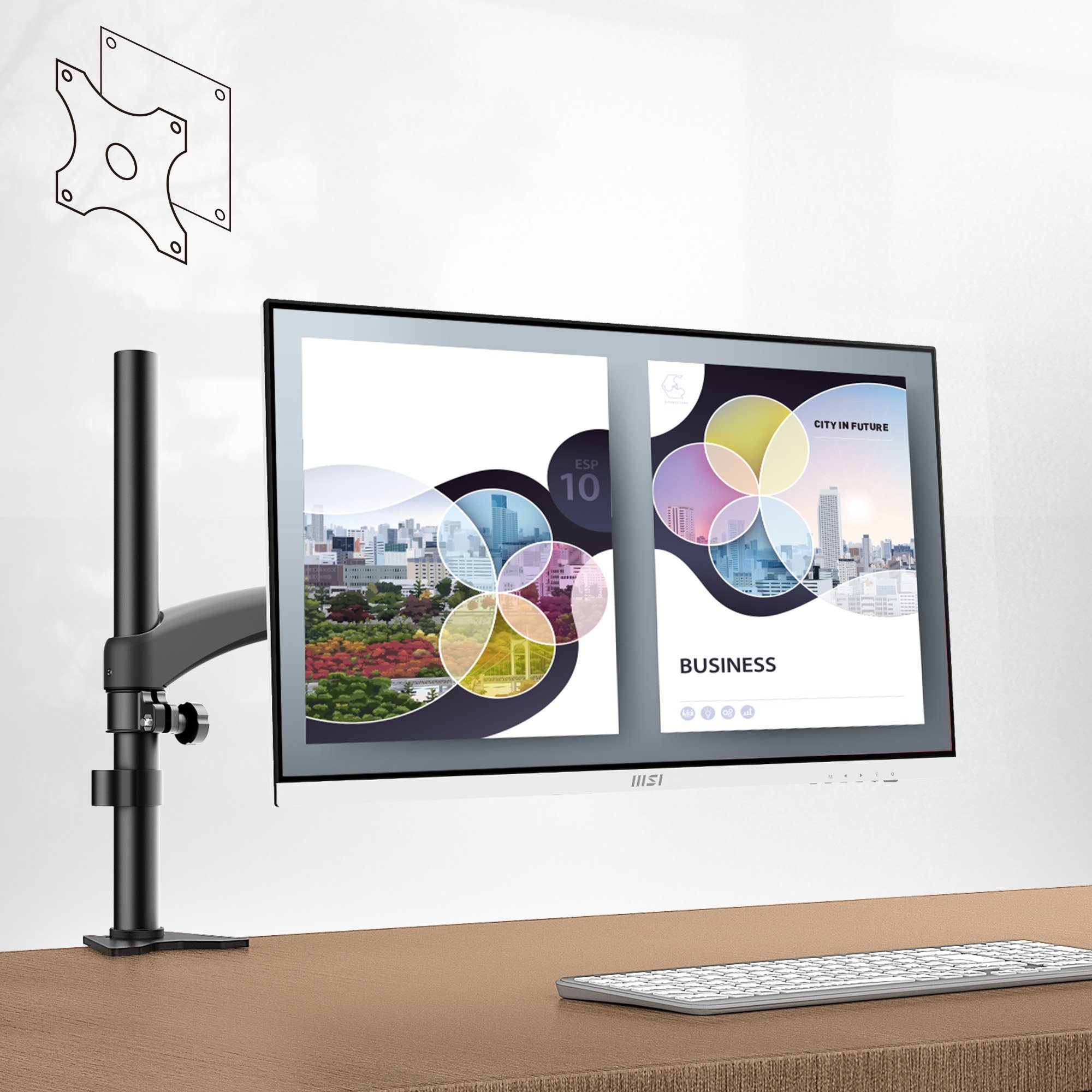 MSI Modern MD2712PW LED-Monitor (69 cm/27 