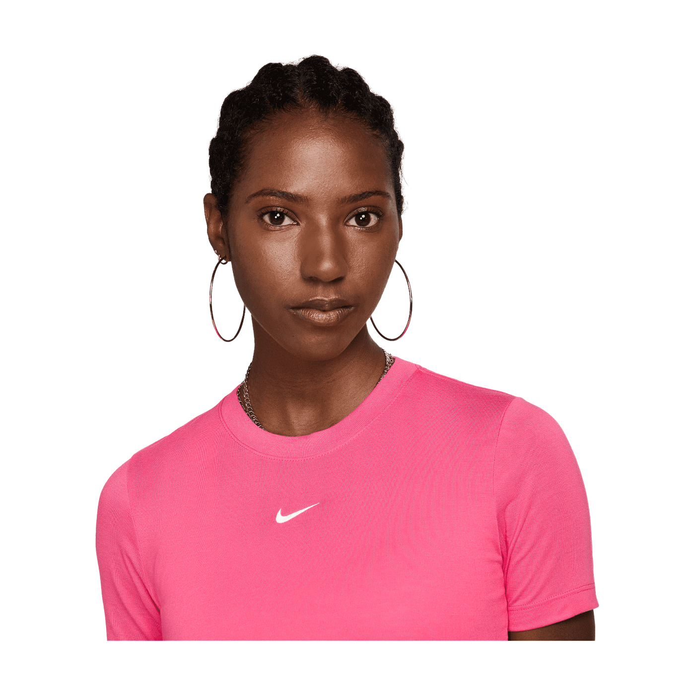 Nike Essential SLM Crop T-Shirt Damen Pink F629