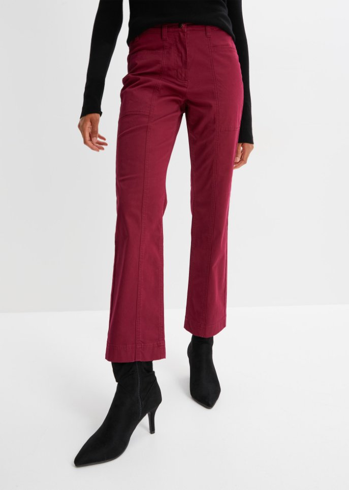 Twillhose mit High-Waist-Bequembund