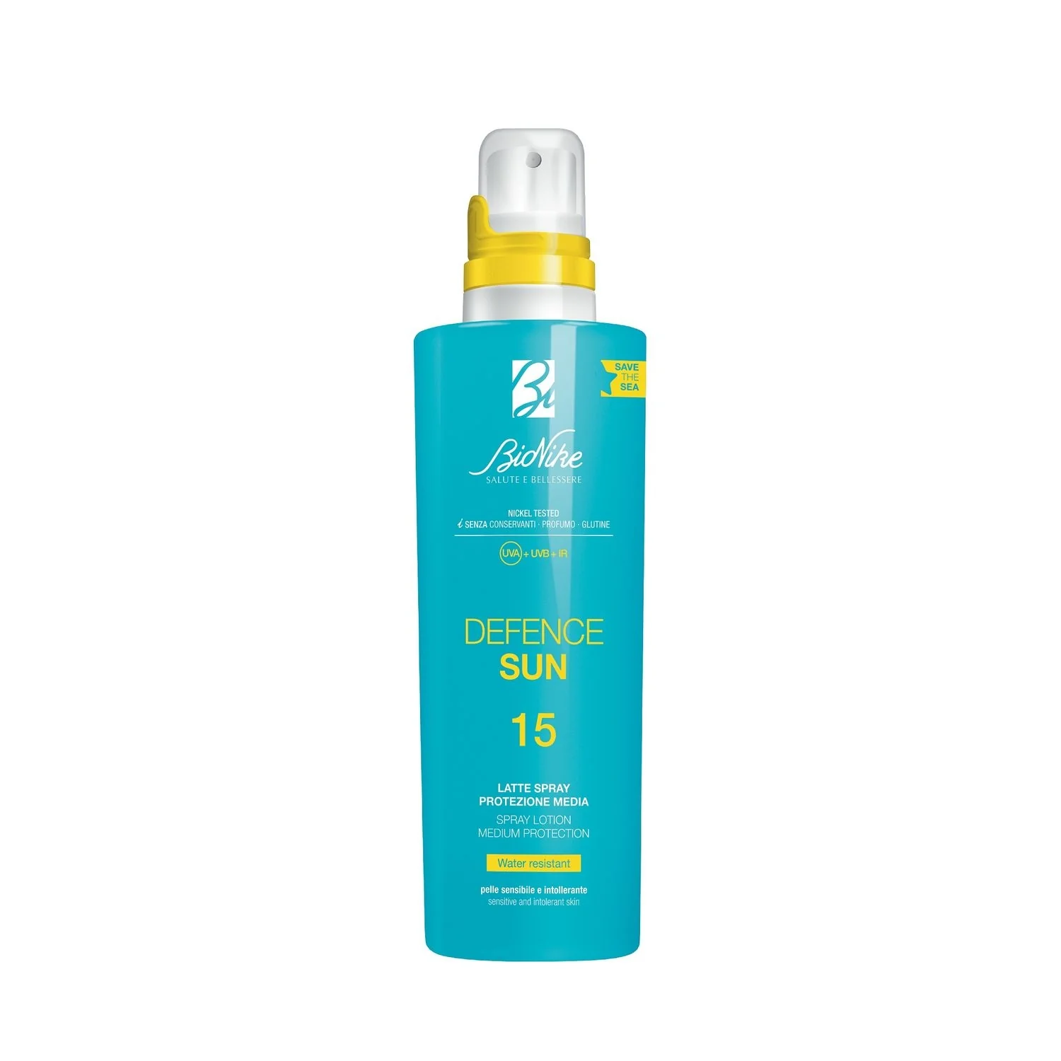 Opaľovacie mlieko Defence Sun SPF15 - Telové mlieko so strednou ochranou, Telový opaľovací sprej so strednou ochranou.