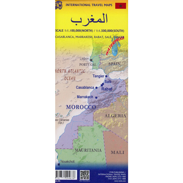 Marocco 1:1100000 - Straßenkarte