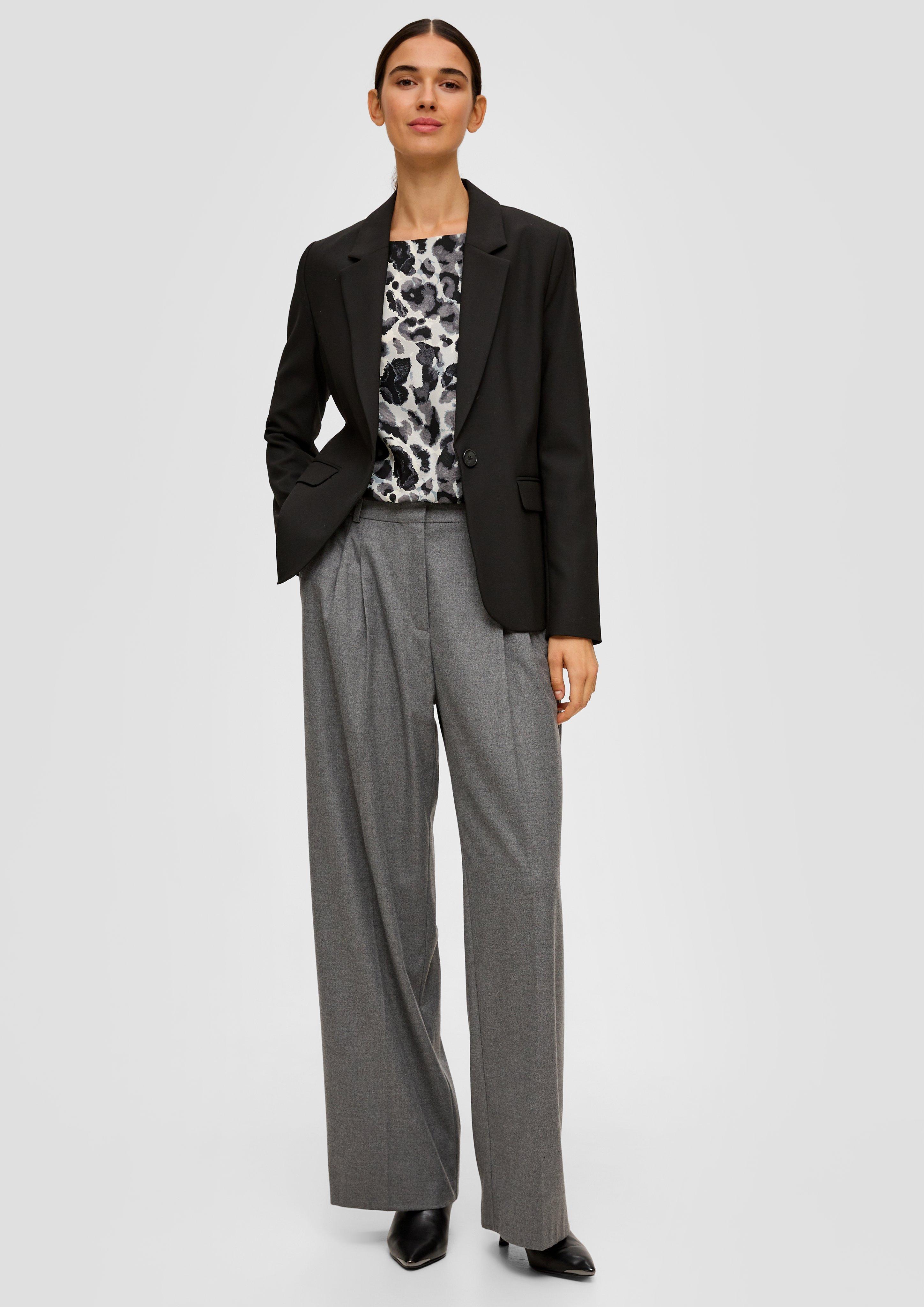 Gemusterte Bluse aus Jacquard  2136183-07A3