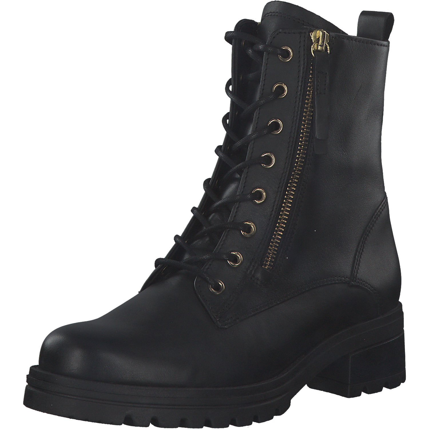 Gabor Comfort Rhodos 32.785.67, Stiefeletten, Damen, schw (Flausch/gold)