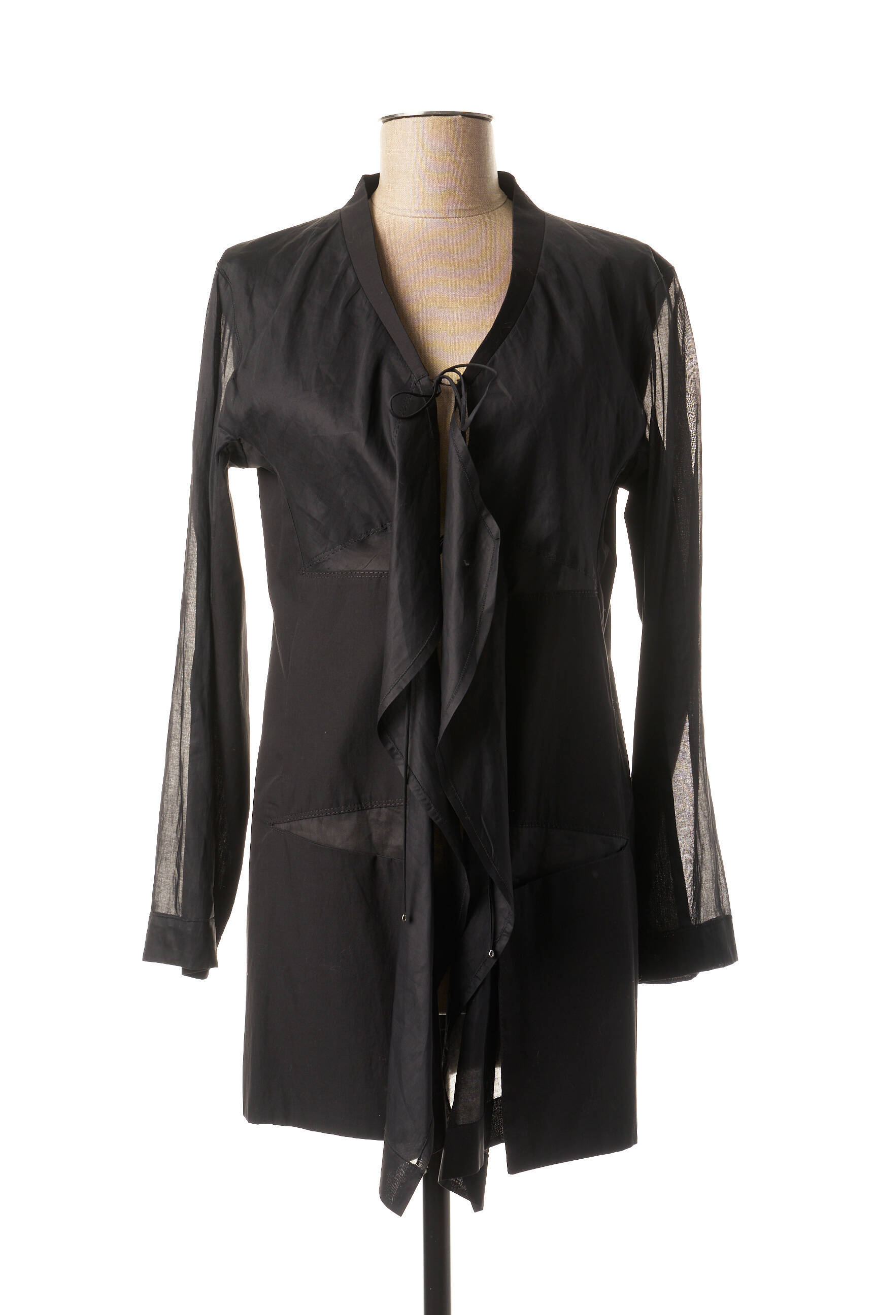 Marithe Francois Girbaud Tuniquemanchelongue Femme couleur noir