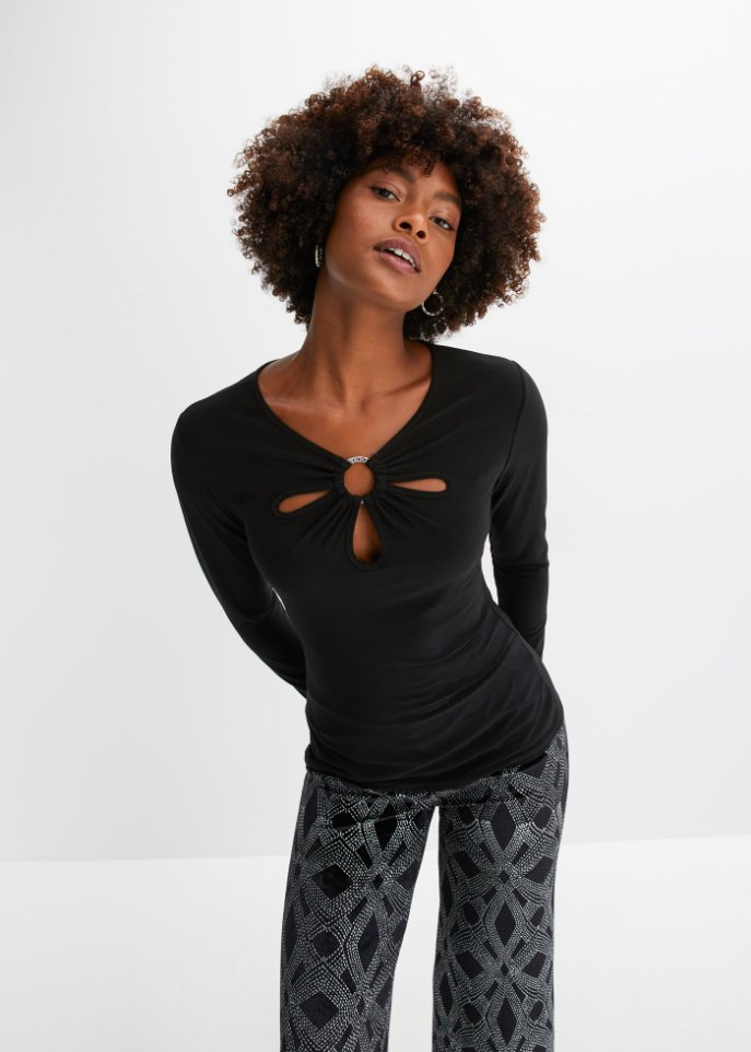 Langarmshirt mit Cut-Outs