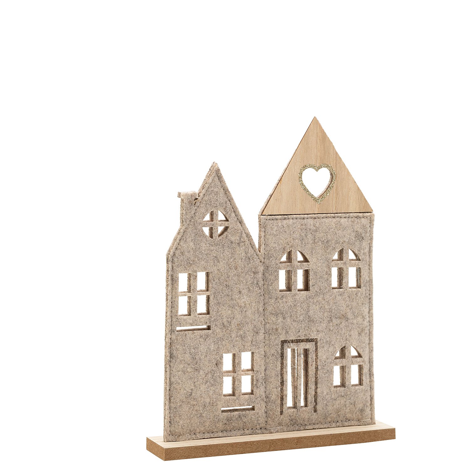 Deko-Haus zum Stellen aus Filz, 15 x 4 x 23 cm