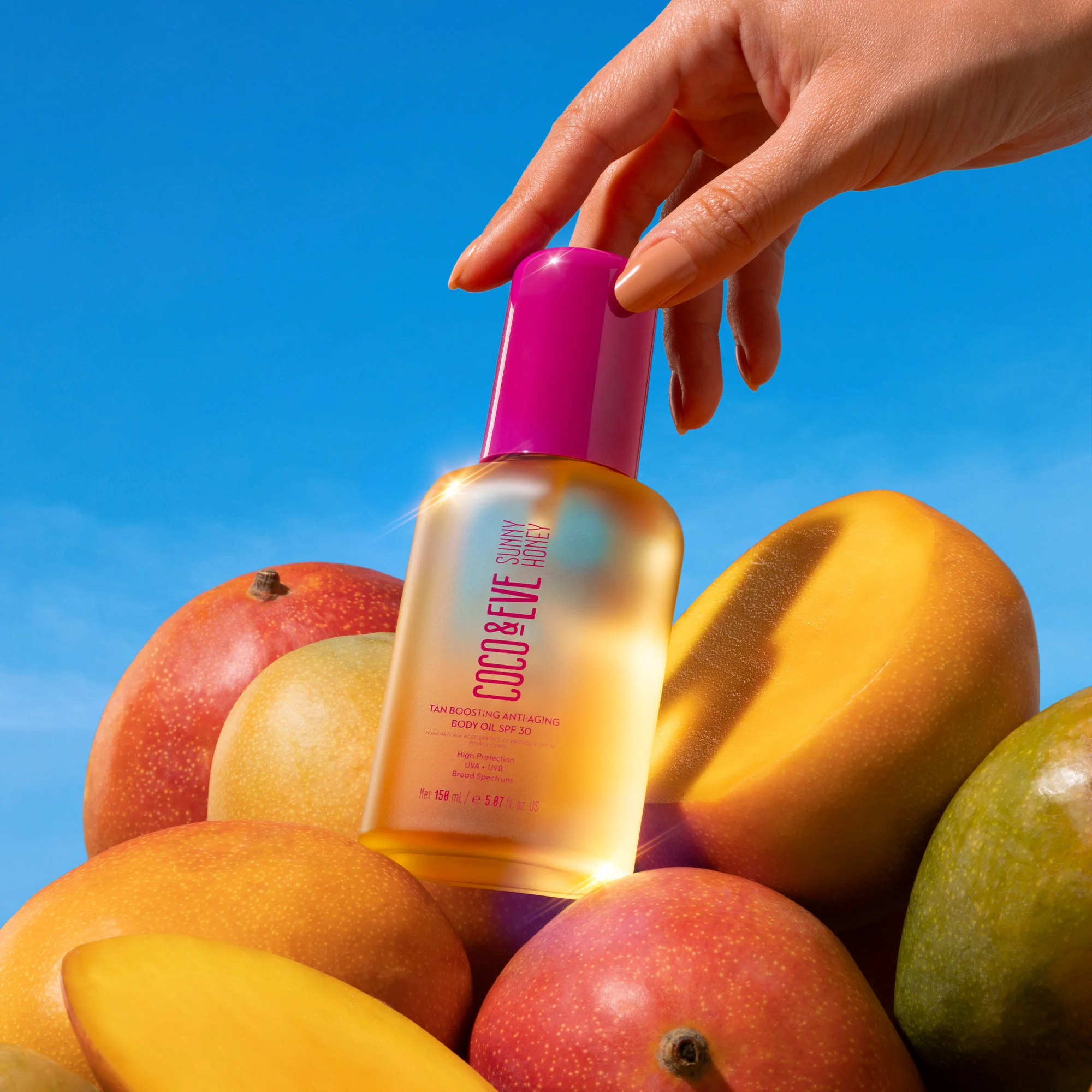 Sunny Honey Tan Booster Anti-Aging Body Oil SPF30 - Ulje za tijelo s visokom zaštitom od sunca, Primer za preplanulost
