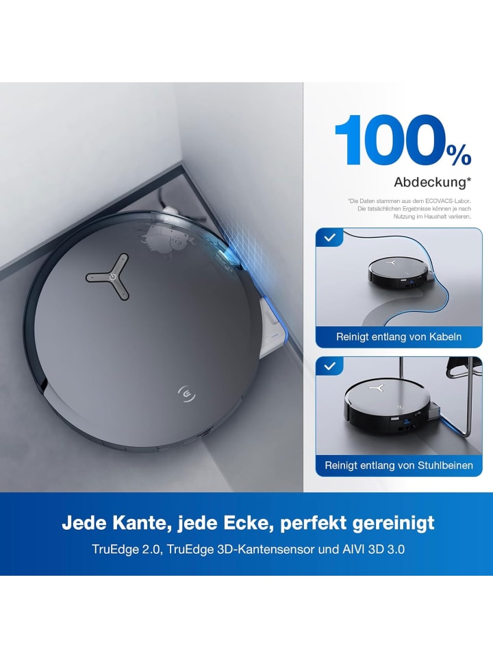 Ecovacs DEEBOT X8 OMNI BLACK EU Saugroboter in Schwarz günstig kaufen onesize