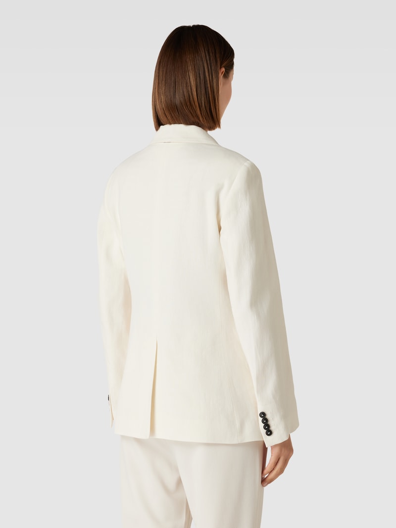 Blazer mit Leinen-Anteil in ecru
