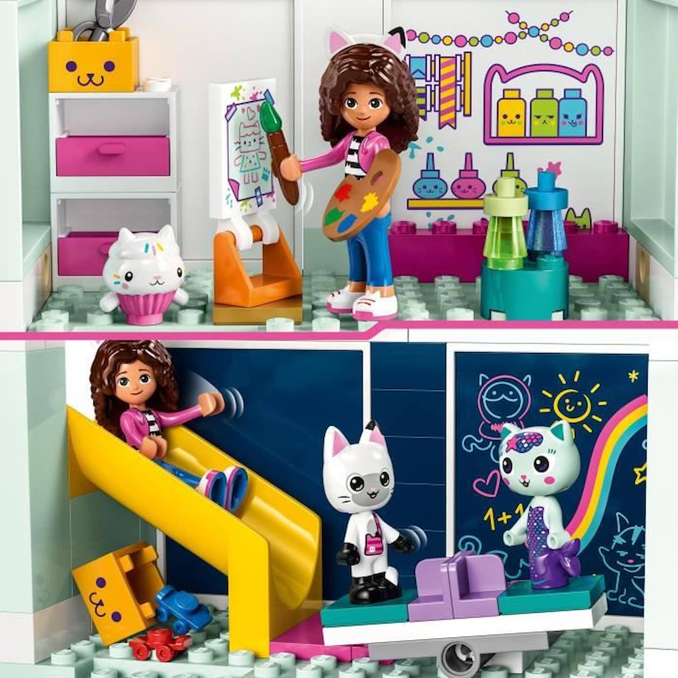 LEGO® 10788 La Maison Magique de Gabby, Jouet de Maison de Poupées avec Figurines blanc