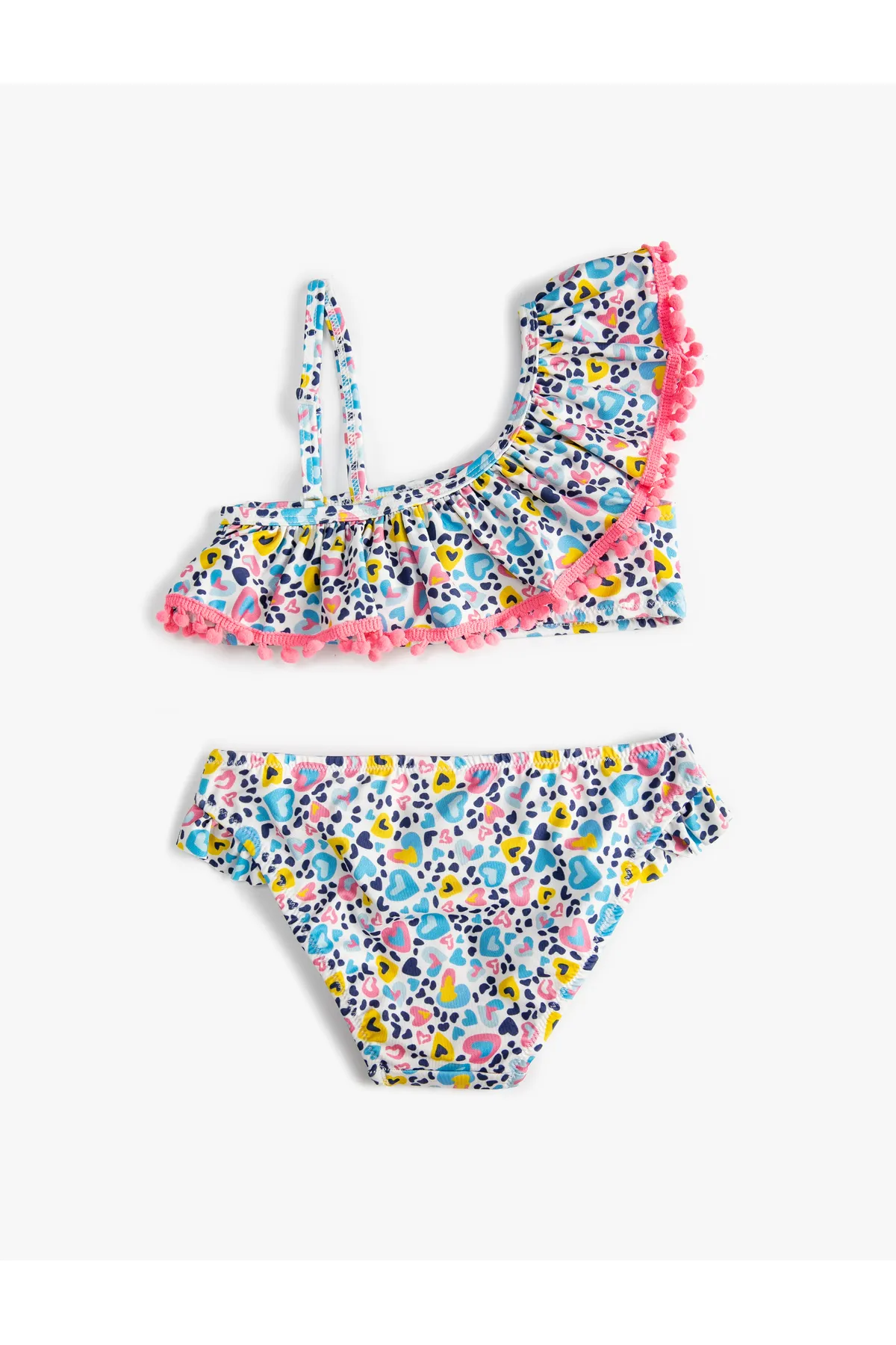 Koton  Bikini-Set, gerüscht, einschultrige, dünne Träger