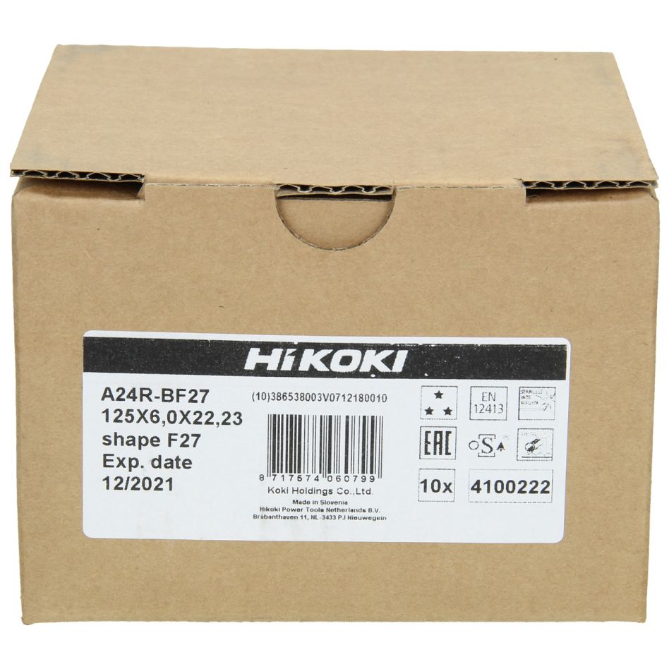 HiKOKI pribor 4100222 Disk za skidanje neravnina 125x6,0x22,23 mm Nehrđajući čelik DPC