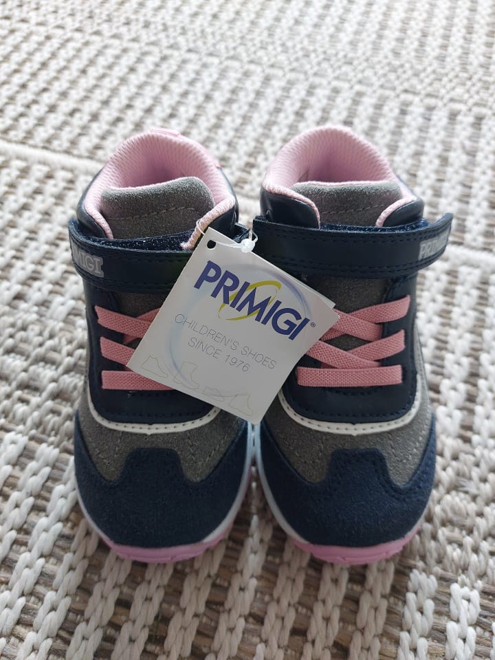 Primigi Leder-Sneakers in Dunkelblau/ Grau/ Rosa günstig kaufen 22