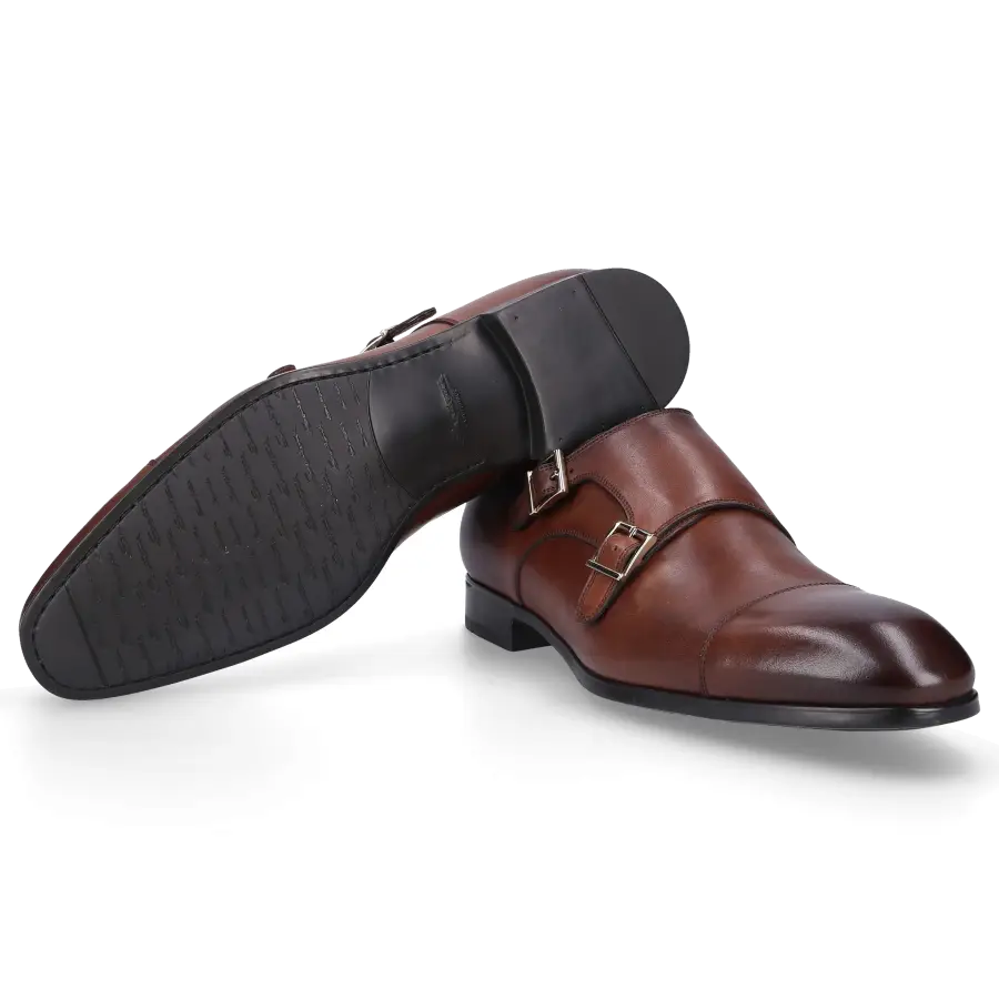 Santoni - Monk Schuhe 14549 braun - braun