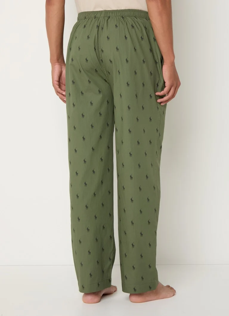 Ralph Lauren pajama bottoms with logo print and side pockets