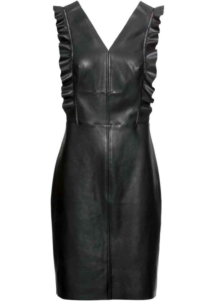 Lederimitat-Kleid