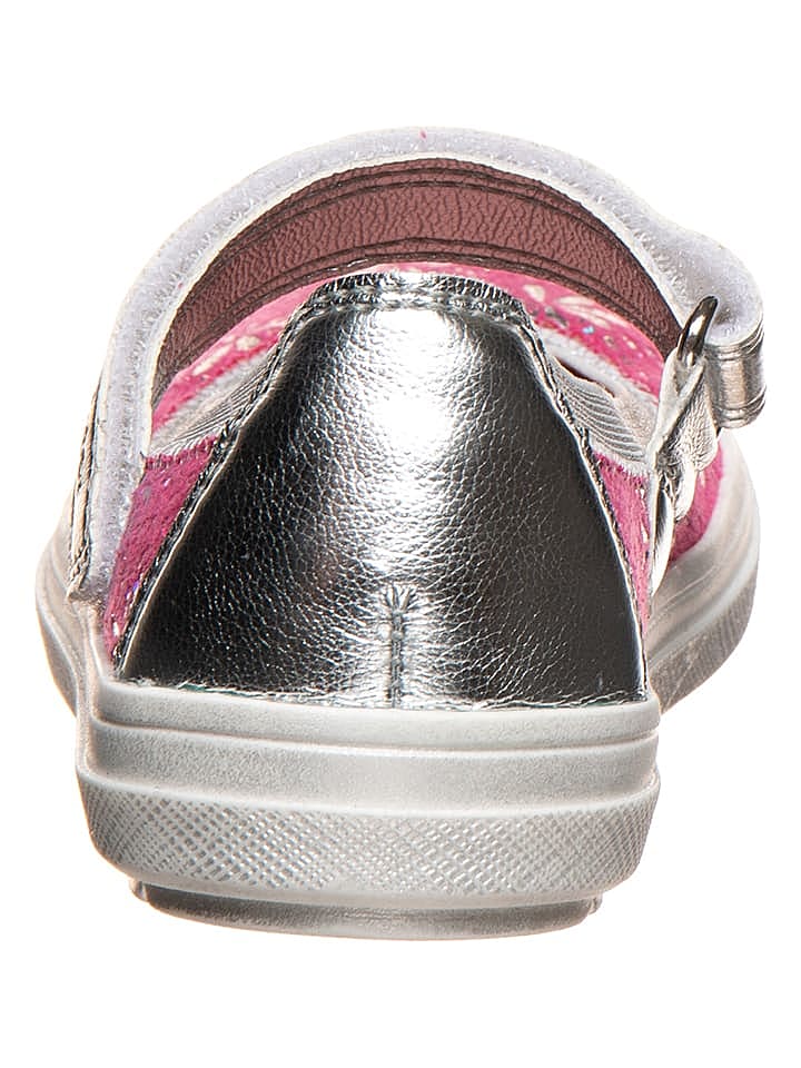 Richter Shoes Leder-Spangenballerinas in Pink günstig kaufen 32