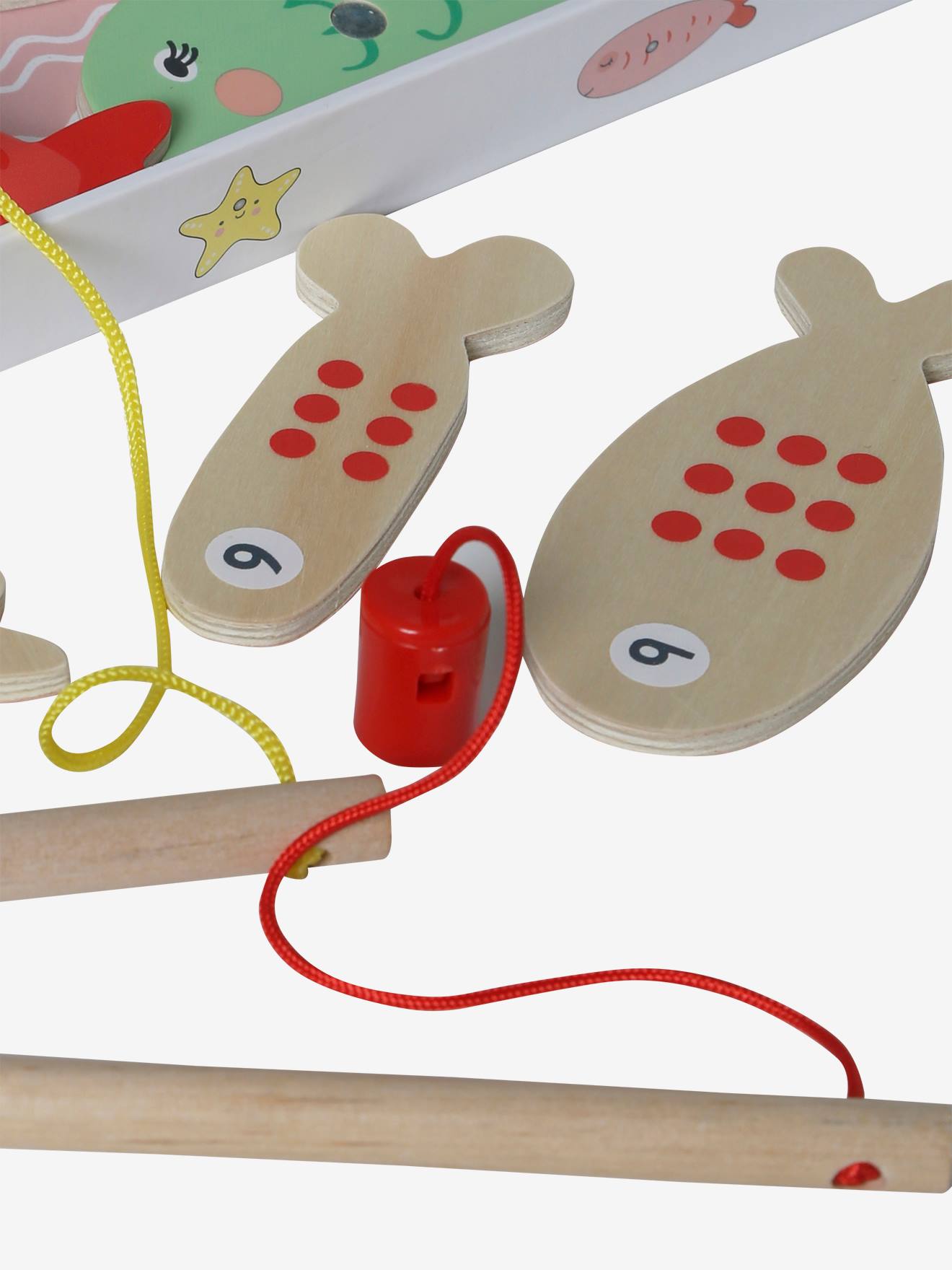 Vertbaudet Kleinkinder Angelspiel, magnetisch, Holz FSC - rosa